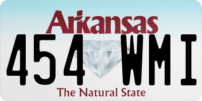 AR license plate 454WMI