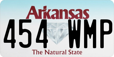 AR license plate 454WMP