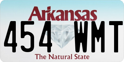 AR license plate 454WMT