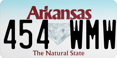 AR license plate 454WMW