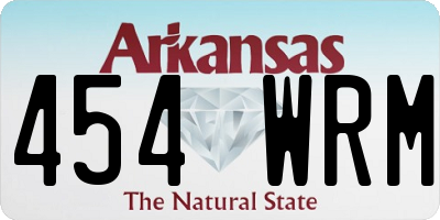 AR license plate 454WRM