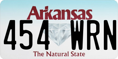 AR license plate 454WRN