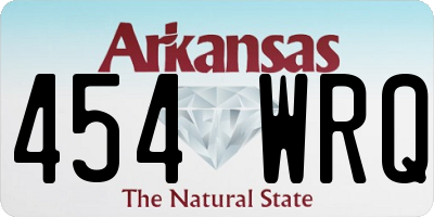 AR license plate 454WRQ
