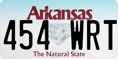 AR license plate 454WRT