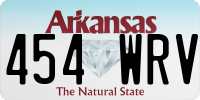 AR license plate 454WRV