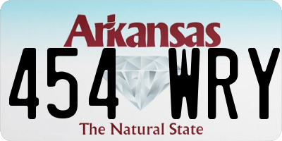 AR license plate 454WRY