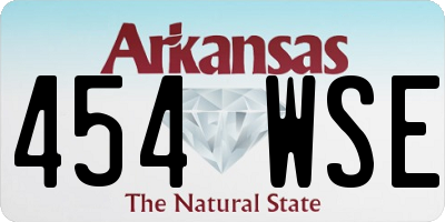 AR license plate 454WSE