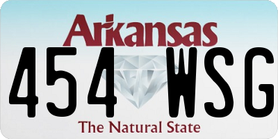 AR license plate 454WSG