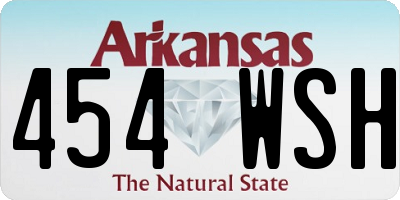 AR license plate 454WSH