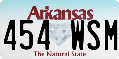 AR license plate 454WSM