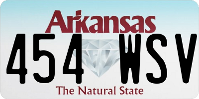 AR license plate 454WSV