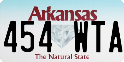 AR license plate 454WTA
