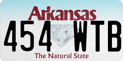 AR license plate 454WTB