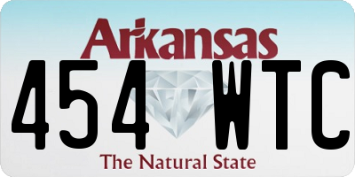 AR license plate 454WTC