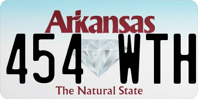 AR license plate 454WTH