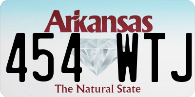 AR license plate 454WTJ
