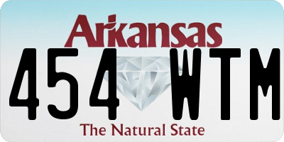 AR license plate 454WTM