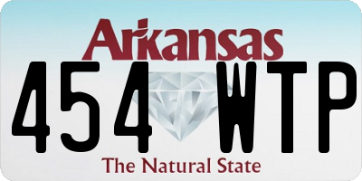 AR license plate 454WTP