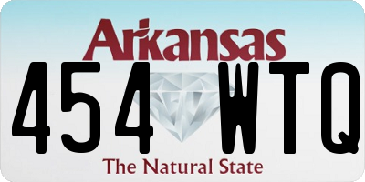 AR license plate 454WTQ