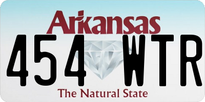 AR license plate 454WTR
