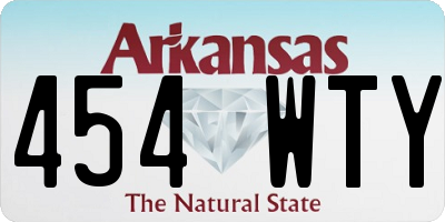AR license plate 454WTY