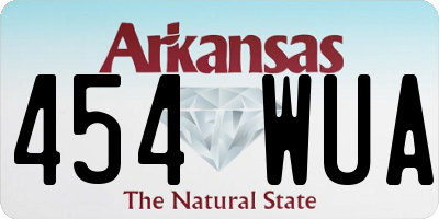 AR license plate 454WUA