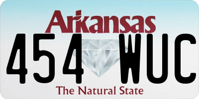 AR license plate 454WUC
