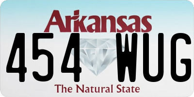 AR license plate 454WUG