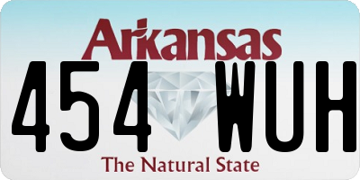 AR license plate 454WUH