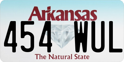 AR license plate 454WUL