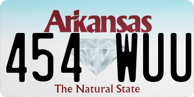 AR license plate 454WUU