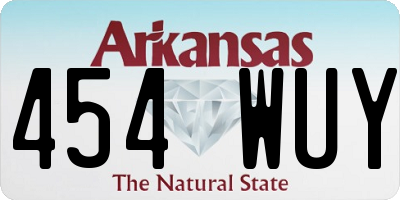 AR license plate 454WUY