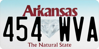 AR license plate 454WVA