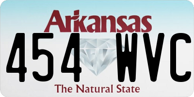AR license plate 454WVC