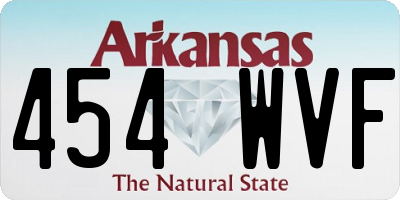 AR license plate 454WVF