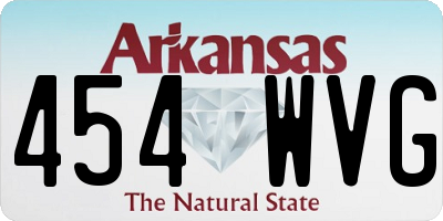 AR license plate 454WVG