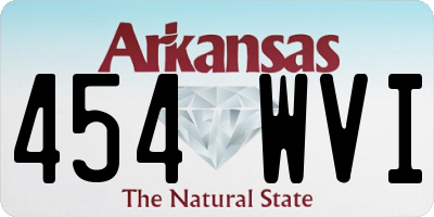 AR license plate 454WVI