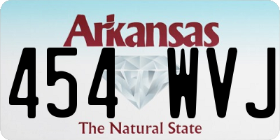 AR license plate 454WVJ