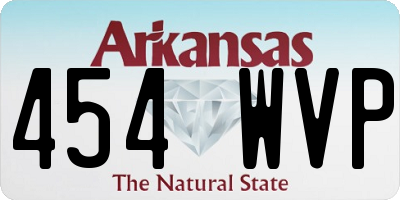 AR license plate 454WVP