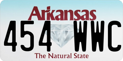 AR license plate 454WWC