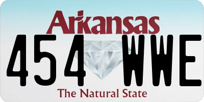 AR license plate 454WWE