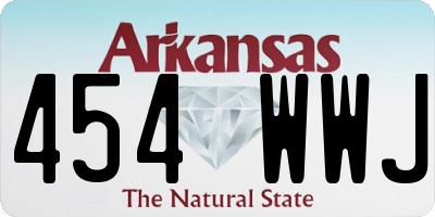 AR license plate 454WWJ