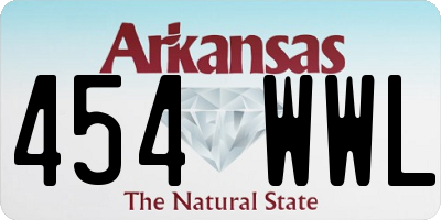 AR license plate 454WWL