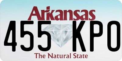 AR license plate 455KPO