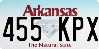 AR license plate 455KPX