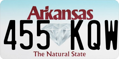 AR license plate 455KQW