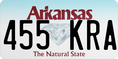 AR license plate 455KRA