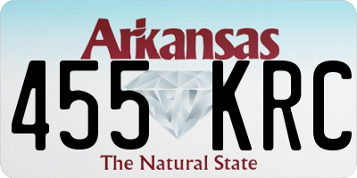 AR license plate 455KRC