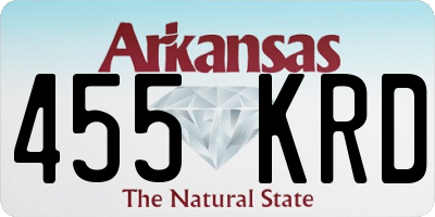 AR license plate 455KRD