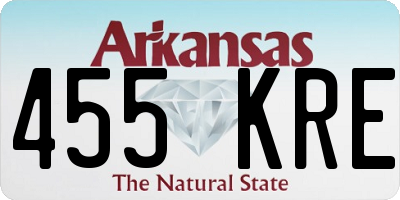 AR license plate 455KRE